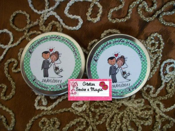Latinha mint-to-be personalizada casamento